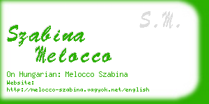 szabina melocco business card